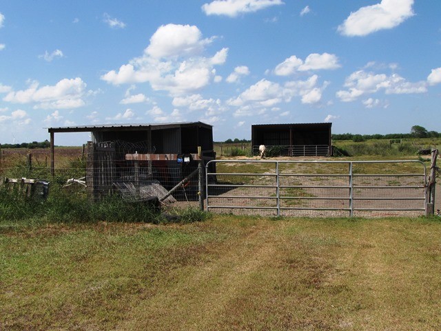 fenced horse area