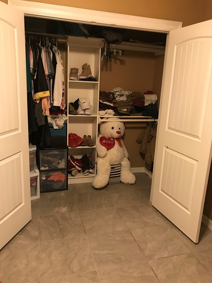 large closits in each bedroom
