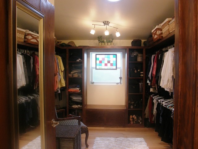 large walk in closet room