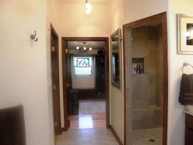 master bath tile walk in shower, 36