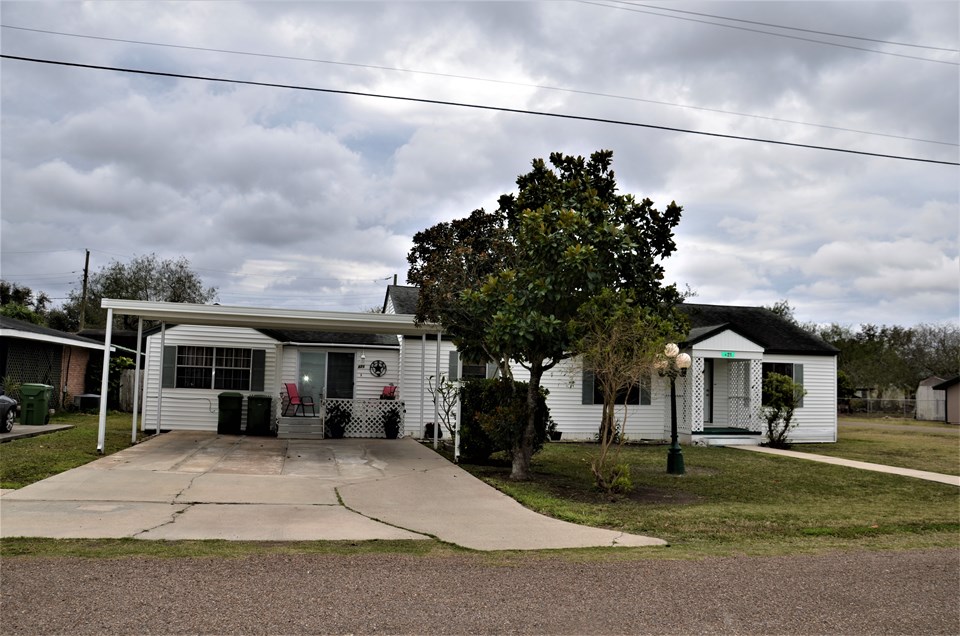 front with double carport